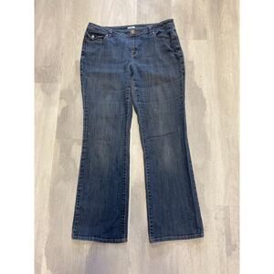 Liz Claiborne Bootcut Stretch Blue Denim Jeans Women's Size 12